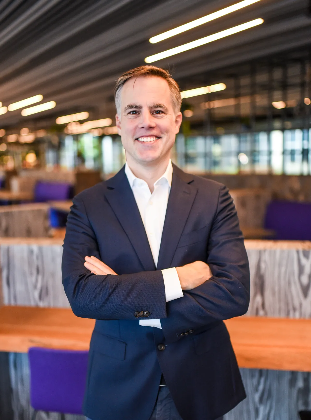 Alexander, founder of HostMyAI, in the office